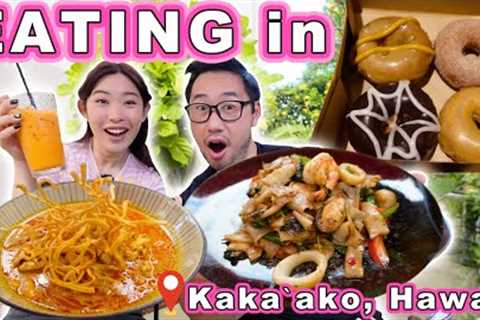 Eat With Us in KAKA 'AKO! || [Oahu, Hawaii] New Thai Food and Taro Donut 🍩 Tasting!