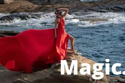 The BEST flying dress photoshoot in Hawaii | OAHU