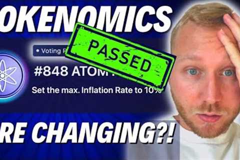BREAKING! Cosmos Hub ATOM Halving APPROVED | ATOM Price Update &amp; Next Steps