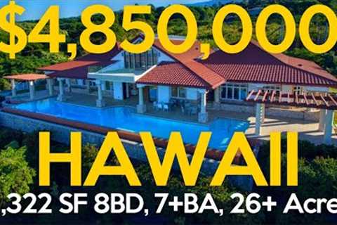 $4,850,000 over 11,000SF   26.2 Acres on 5 Parcels  96ft Infinity Pool