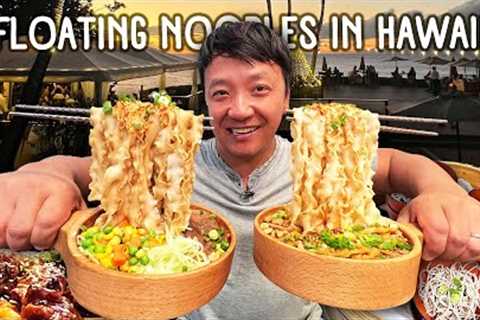 #1 BEST Hawaiian BREAKFAST BUFFET &amp; FLOATING NOODLES In Honolulu Hawaii