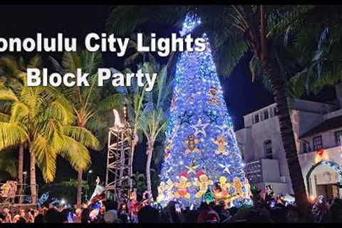 [4] Honolulu City Lights Block Party &amp; Tree Lighting 2023 in Honolulu, Oahu, Hawaii