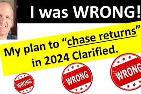 Did I say to chase returns in retirement?  Can I retire?  Retirement planning.
