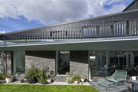An Angular Brick and Steel Home in London Stands Out Among Its Rowhouse Neighbors