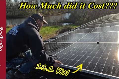 Total Cost Breakdown of our Solar Power System &amp; How Many Years to Pay for Itself.