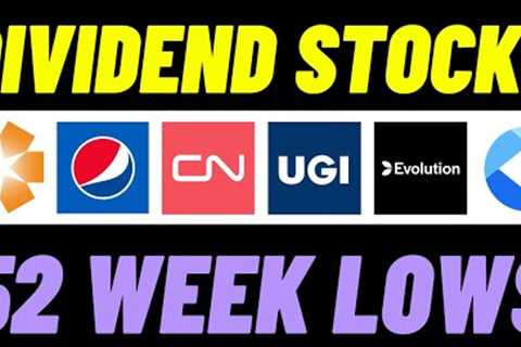 6 UNDERVALUED Dividend Stocks At Recent 52 Week Lows To BUY Now! | I'm Buying 4 Of Them This Week!