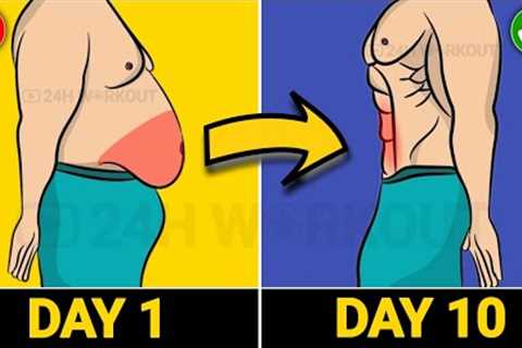 10 Exercise To Lose Belly Fat Fast | Lose Belly Fat in 1 Week At Home