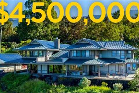 Inside a $4,500,000 5 acre Hawaii Estate with FOREVER views!