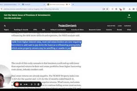 Refinancing Is Not An Option - Why Commercial Real Estate Is Headed Off the Cliff 📉🥴