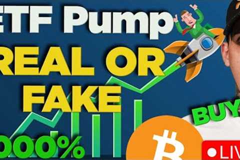 Bitcoin Live / Crypto Livestream ETF Mega Pump! Price Prediction / Update / News Today