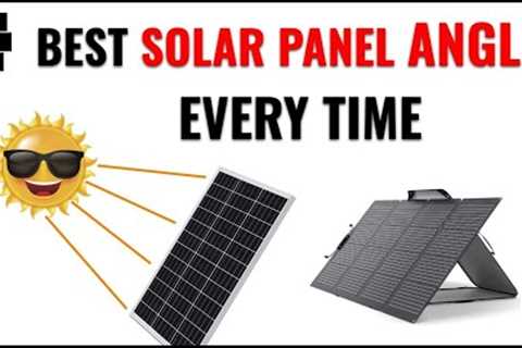 Get the BEST Solar Panel Angle Every time EcoFlow Solar Angle Guide