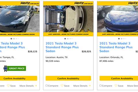 You can get a used Tesla for as low as $20,000 from Hertz right now &mdash; but beware of these red flags