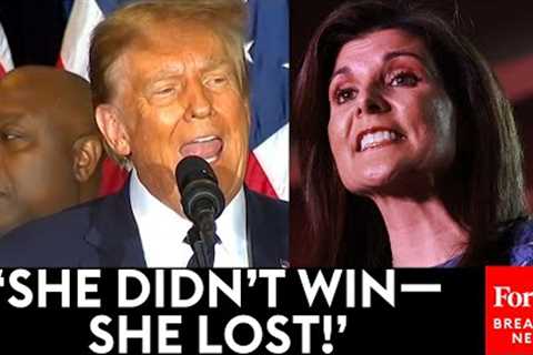 BREAKING NEWS: Trump Roasts Nikki Haley's Speech After Winning New Hampshire GOP Primary