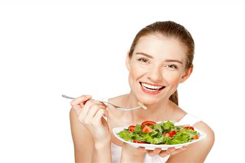 Women laughing alone with AI-generated content spam   