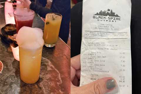 My family of 4 spent $65 at Oga's Cantina in Disney World. After trying to get a reservation for years, I wouldn't go back.