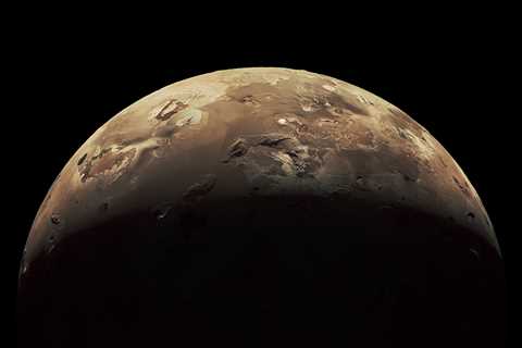 New NASA photos offer a close look at Jupiter's fiery moon with erupting volcanos that dwarf anything on Earth