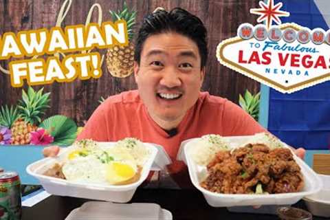 Eating at the HIGHEST RATED HAWAIIAN RESTAURANT in Las Vegas!