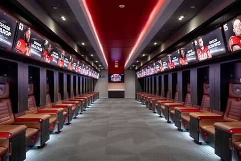 College football teams are dropping millions on state-of-the-art locker rooms. Here are some of the most jaw-dropping upgrades.