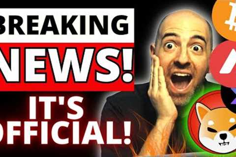 IT OFFICIALLY HAPPENED! CONGRATULATIONS CRYPTO HOLDERS! CRYPTO IS ABOUT TO FLIP! MASSIVE CRYPTO NEWS