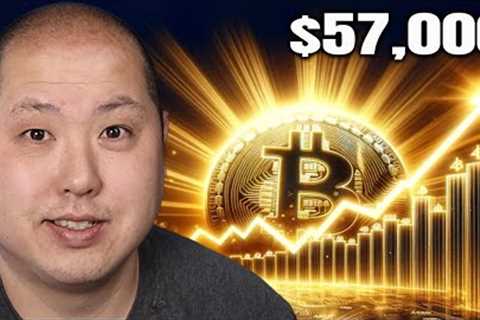 BITCOIN PUMPS TO $57,000...RECORD PACE