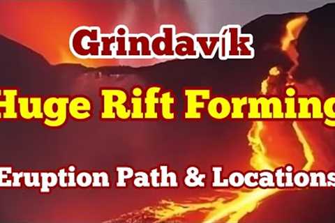 Three Eruption Scenarios: Location,Alert Time,Flow Path,Iceland Svartsengi Grindavik Volcano Fissure
