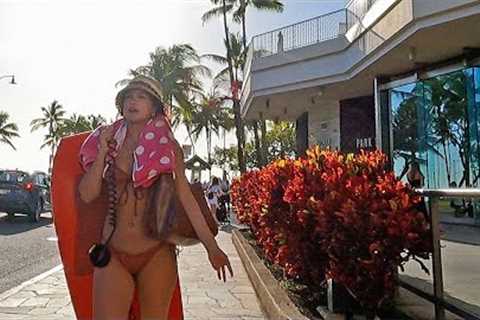 HAWAII | Walking in Waikiki on Kuhio Avenue #vacation #travel #walkingtour