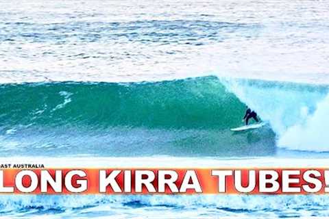 Surfing Pumping Long Kirra Tubes! Mick fanning, Parko, Dingo &amp; Co!