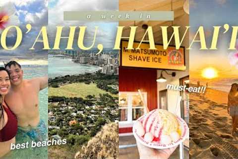 HAWAII TRAVEL VLOG: BEST OF O'AHU (must-try food in honolulu, north shore, queen kapiolani hotel)