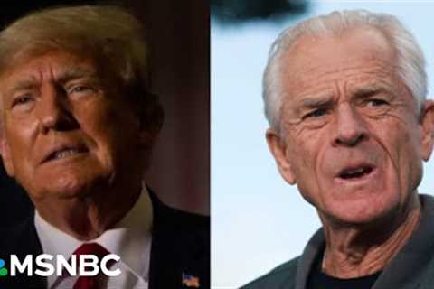 Coup bombshell: Peter Navarro in prison after admitting coup plot to MSNBC’s Ari Melber