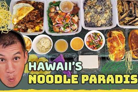 HAWAII’s NOODLE PARADISE! Best Tasty Pasta Noodles with Rare 'Ulu (Breadfruit) in Oahu, Hawaii - P1