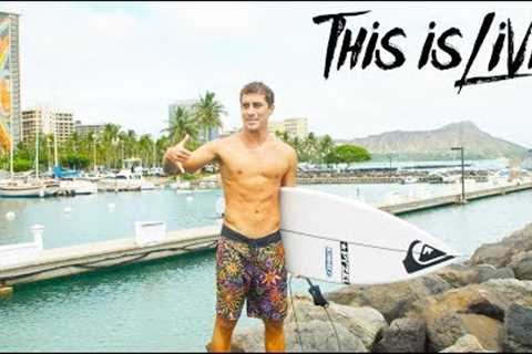 SURFING CRAZY WAVES IN WAIKIKI! || EXPLORING HAWAII! (OAHU)