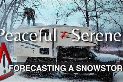 Exploring a Secluded Winter Campground in the Woods