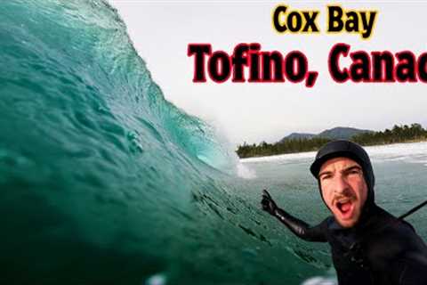SURFING CANADA'S MOST POPULAR WAVE -  COX BAY, TOFINO (RAW POV)