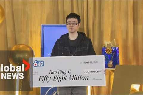 $58M lottery winner from BC says parents asked if jackpot was a scam