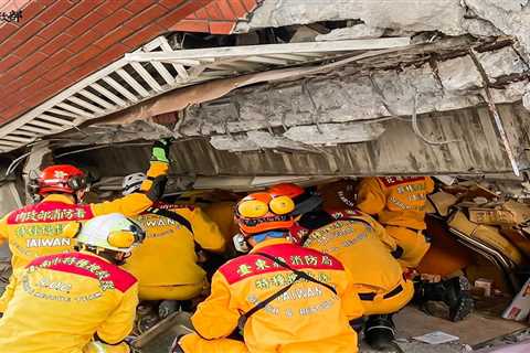 Dozens are trapped in highway tunnels and rock quarries after the devastating Taiwan earthquake: reports