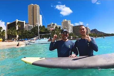 1 HR SEMI-PRIVATE SURF LESSON - WAIKIKI BEACH - HAWAII - KAHU SURF SCHOOL