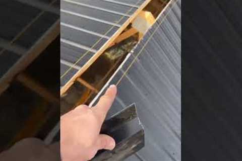 Ridge Cap on a Metal Roof #shorts
