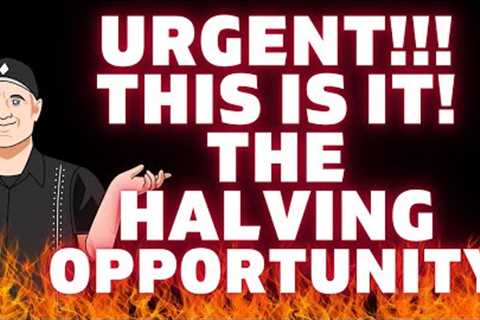 URGENT ⛔️ BITCOIN HALVING UPDATE 🔥🚀 LOADED THE BOAT ON THIS ONE 🤑 TOP CRYPTO TO BUY NOW