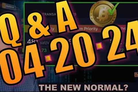 POST-HALVING: BITCOIN FEES ARE OUT OF CONTROL. ORDINALS, RUNES &amp; DYNAMIC DCA.