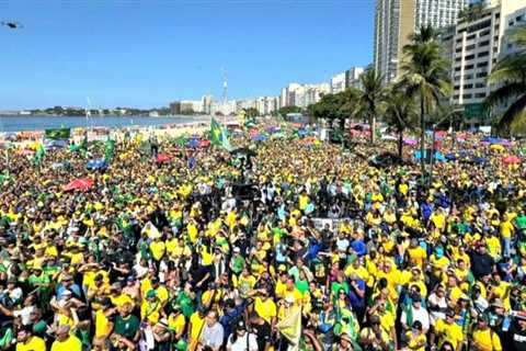 BRAZIL AWAKENS: Hundreds of Thousands Gather in Rio’s Copacabana Beach Against Dictatorship and in Support of Bolsonaro! (VIDEOS)