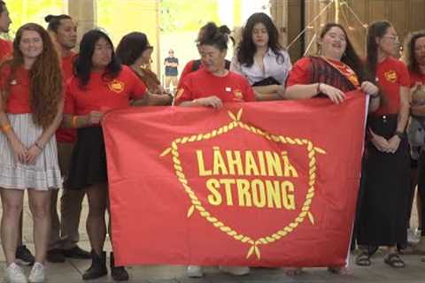 Maui residents rally with lawmakers to support housing bill