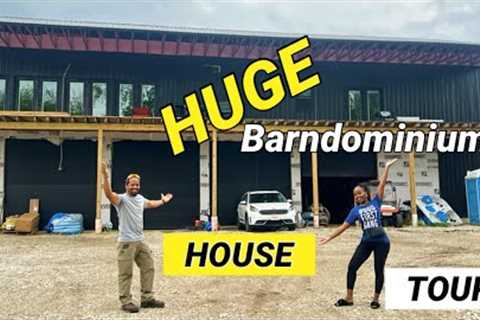 SINGLE DAD BUILDS HUGE MORTGAGE FREE BARNDOMINIUM BY HIMSELF!!😱😱😱