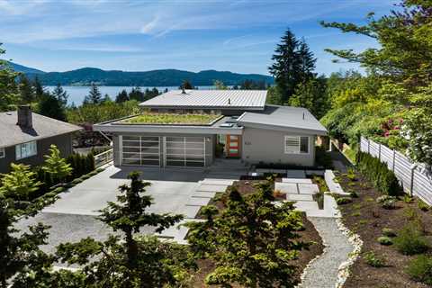 On Canada’s Sunshine Coast, a Radiant Green-Roofed Home Asks $1.75M