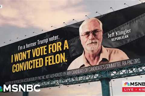 'I won't vote for a convicted felon': Anti-Trump billboards target swing voters