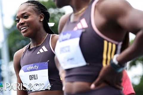 Favour Ofili battles Thomas, Thompson-Herah in the women's 100m at the NYC Grand Prix | NBC Sports