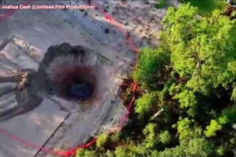 Large hole opens on Florida property