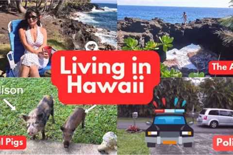 Life in Pahoa Hawaii Vlog | Police Trouble | The Arch | Moon Rise |