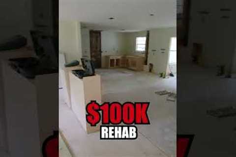 How to make 100k profit by flipping house 🏠💰 #shorts