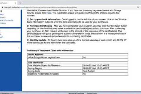 How To Purchase Over-The-Counter Tax Lien Certificates Online