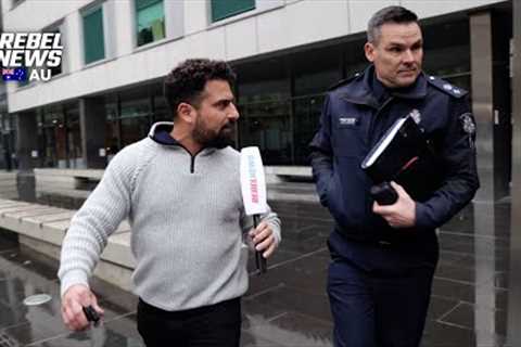 Confronting TOP COVID COP outside court over 'unlawful arrest'